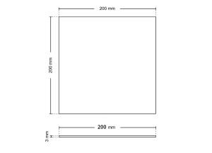 Podkładka gumowa pod SBR 200x200x3